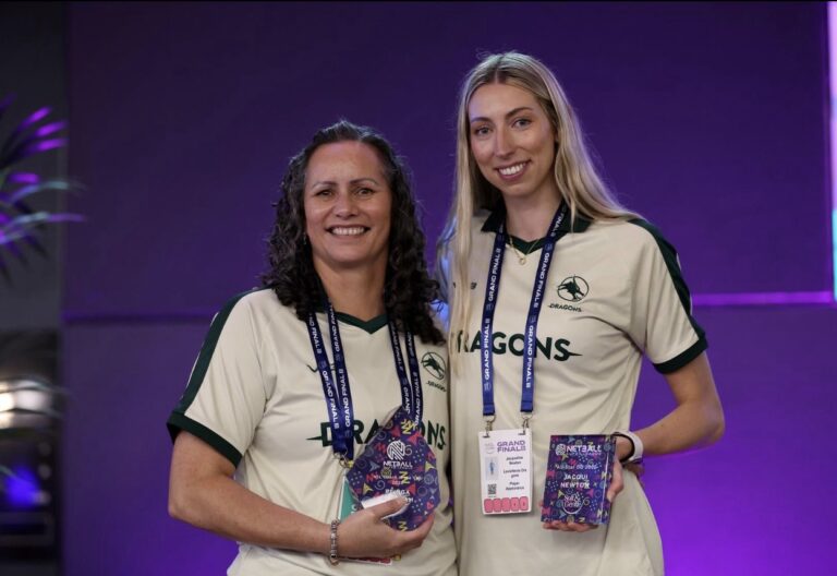 Reinga Bloxham and Jacqui Newton recognised at NSL Awards